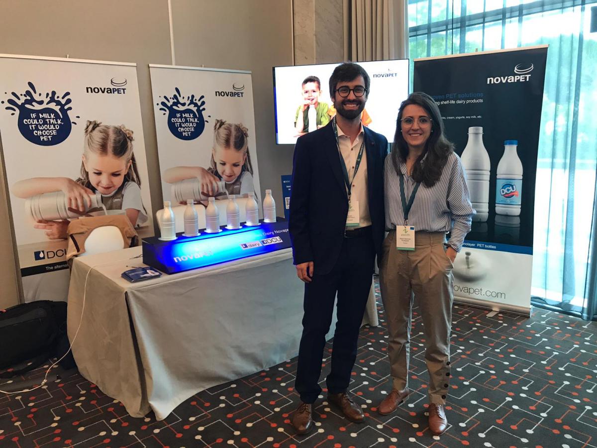 Novapet and Colormatrix team Global Dairy Congress Lisbon 2019
