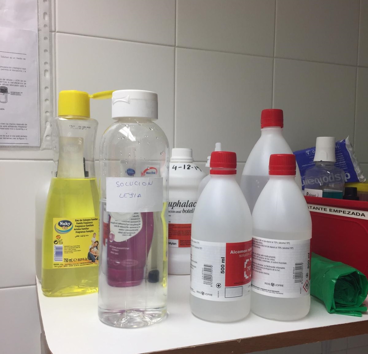 PET bottles San Jorge Hospital Huesca